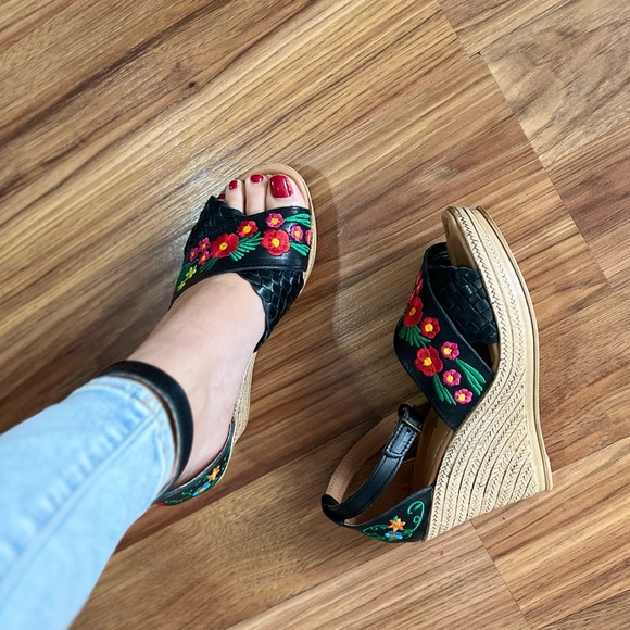 Huaraches wedge embroidered - Picture 6 of 8